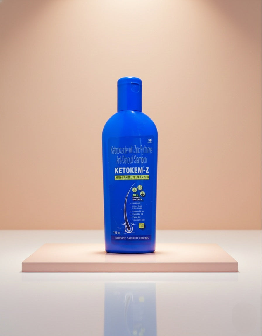 Anti Dandruff shampoo + hair growth by Alkem , with power of "KETOCONAZOLE & ZINC PYRITHIONE"(110mL)